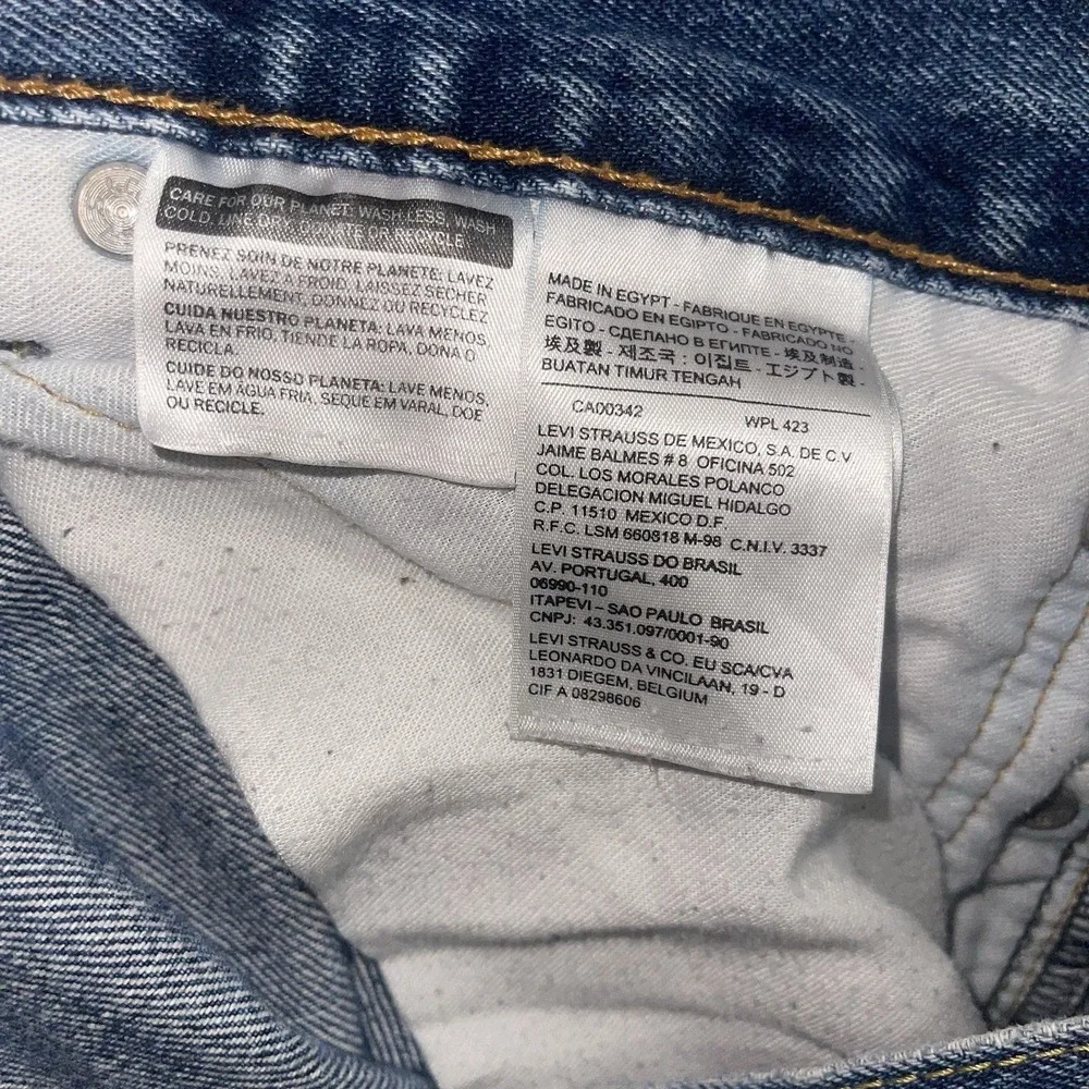 Levi's 505 Regular Fit Jeans Men's 40x30 Dark Stonewash Straight Leg Blue Denim